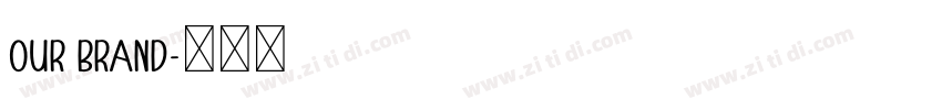 OUR BRAND字体转换